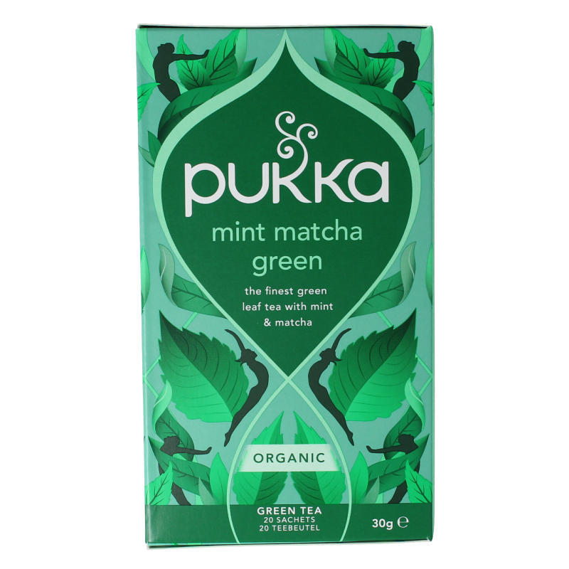 Pukka Mint matcha green tea bio 20 Zakjes