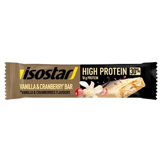 Isostar Isostar High Protein 30 barrita de vainilla y arándanos rojos 55 g