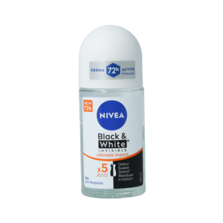 Nivea Nivea Deodorant roller black & white ultra impact 50 Milliliter