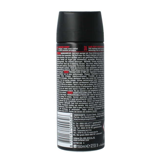 AXE Deodorant bodyspray cherry fizz 150 Millilitres