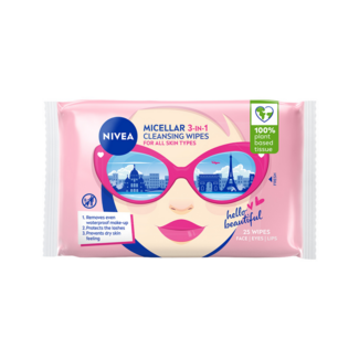 Nivea Toallitas desmaquillantes micelares 3 en 1 25 unidades