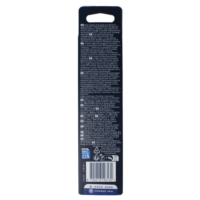 IO gentle care brush head black 4 pieces