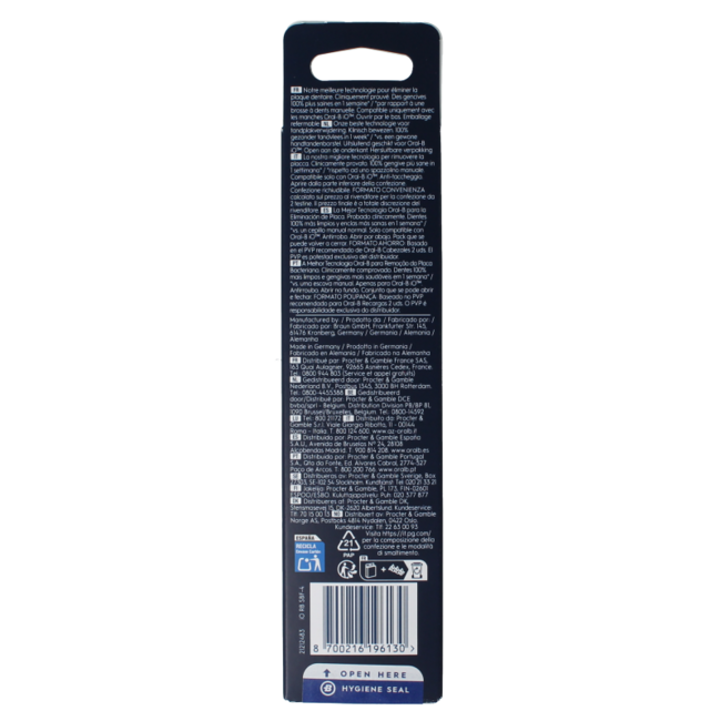 Oral-B iO Gentle Care replacement brush heads, black, 4 pack