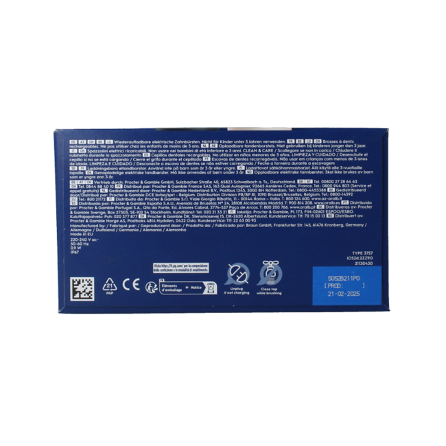 Cepillos de dientes eléctricos iO2 duo negro/rosa 2 unidades