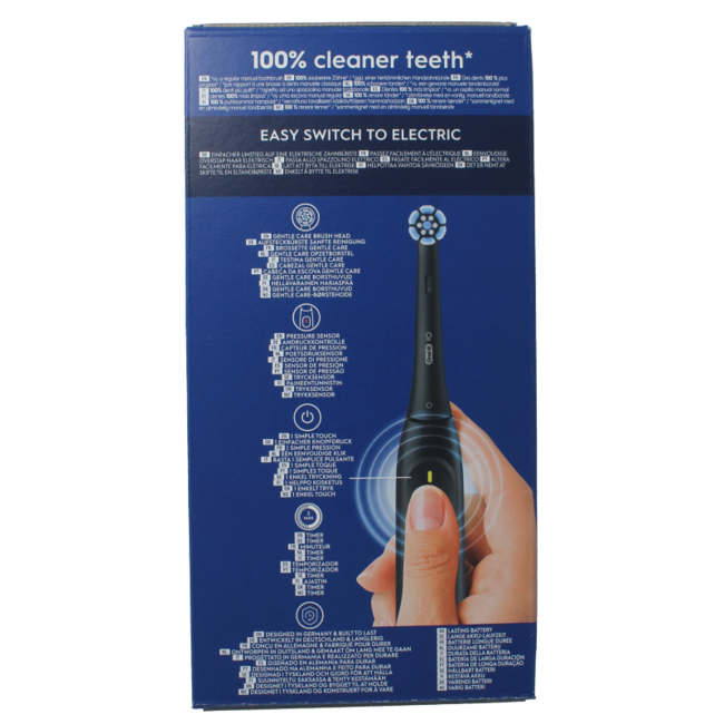 Cepillo de dientes eléctrico iO2 Black, 1 unidad