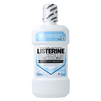 Listerine Bain de bouche Advanced White Goût Léger 500 ml