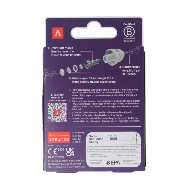 Partyplug pro transparente 1 par