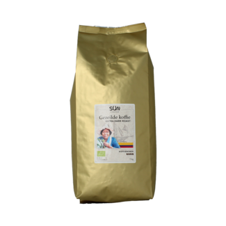 SUN Coffee Granos de café a vela extra dark roast bio 1 Kilogramo