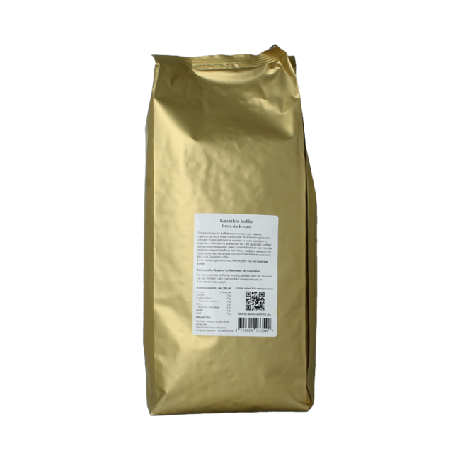Granos de café a vela extra dark roast bio 1 Kilogramo