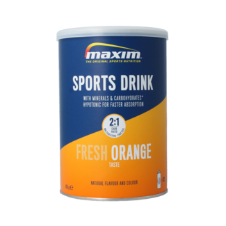 Maxim Maxim Bevanda sportiva in polvere, arancia fresca, barattolo 480 Grammi