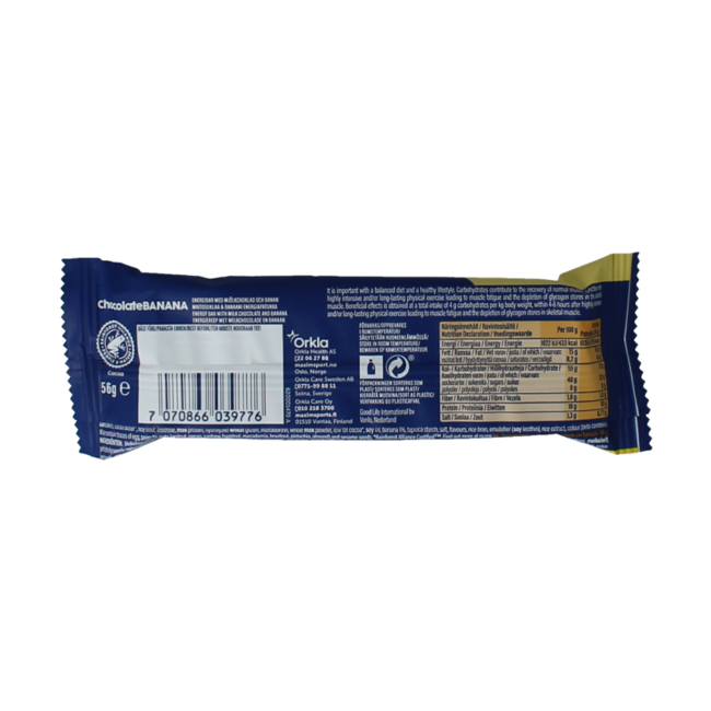Maxim Energieriegel Schokolade Banane 56 Gramm
