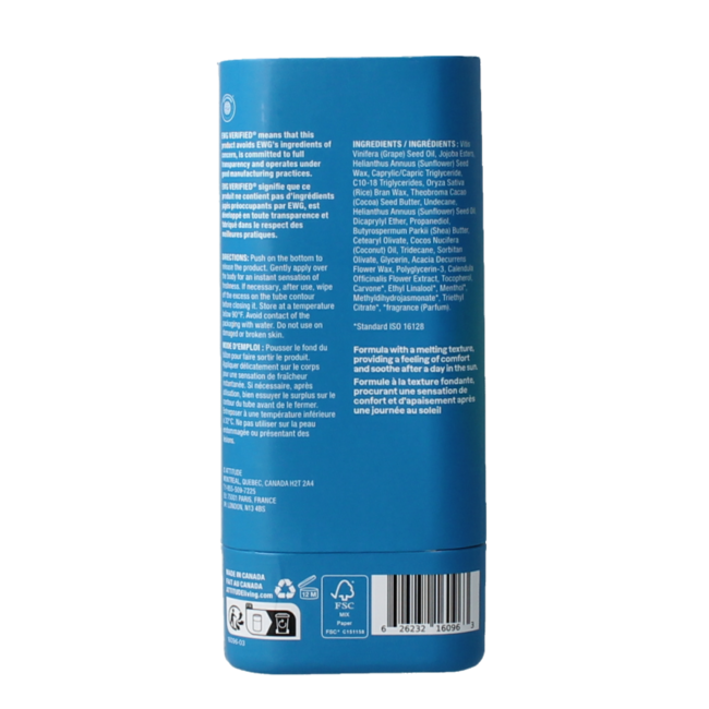 Attitude Sunly After-Sun-Stick Minze & Gurke SPF30 60 Gramm