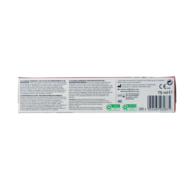 Toothpaste active gum repair fresh mint 75 Millilitre
