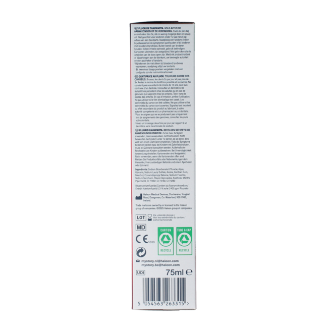 Dentifrice herbal fresh 75 Millilitres