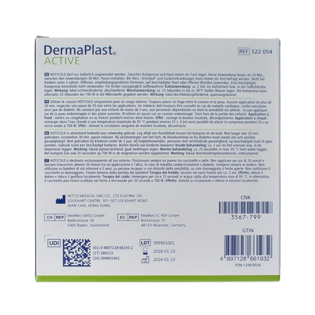 Dermaplast Active Kalt & Warm 13 x 24 cm, 1 Stück