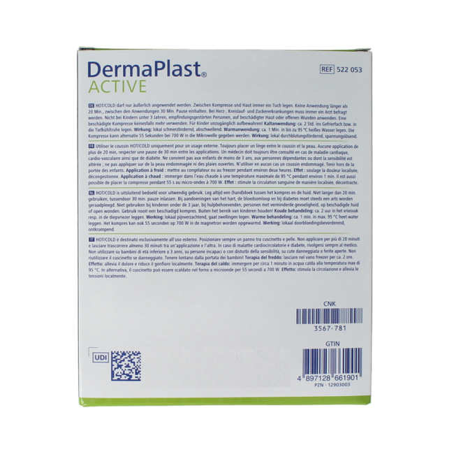 Dermaplast Active hot & cold 12 x 29cm 1 unidad