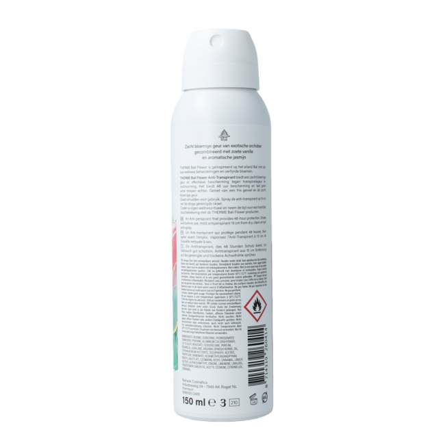 Desodorante antitranspirante Bali Flower 150 Milliliter