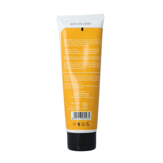 Colourwell Natürliche Sonnencreme SPF30 100 Milliliter