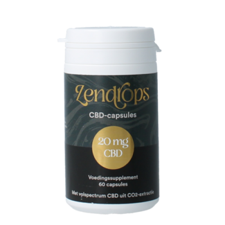 Zendrops CBD capsules 20mg 60 Capsules