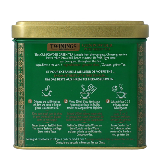 Gunpowder Dose natur 200 Gramm