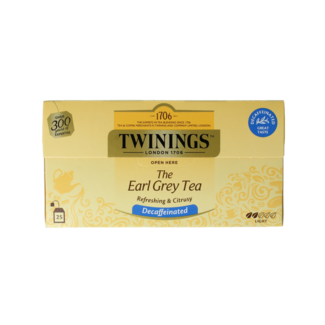Twinings Earl Grey entkoffeiniert, Beutel, schwarz, 25 Teebeutel