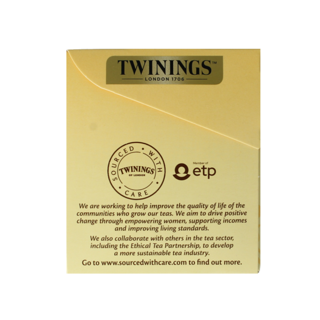 Earl grey décaféiné enveloppe noir 25 sachets