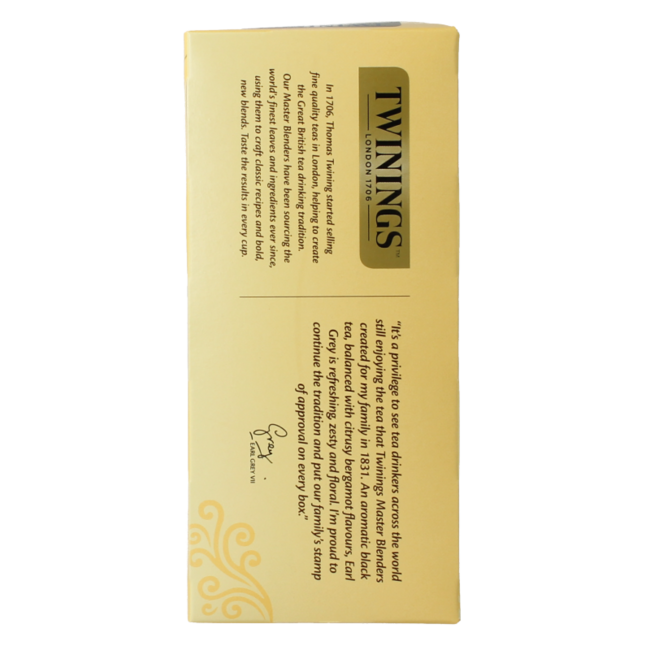 Earl grey envelop zwart 25 Zakjes