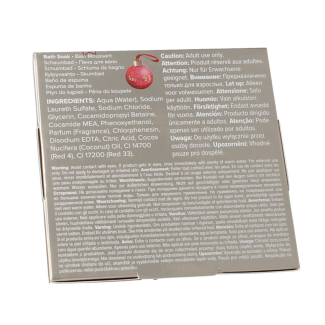 Comfort & joy bath soak bauble 250 Millilitre