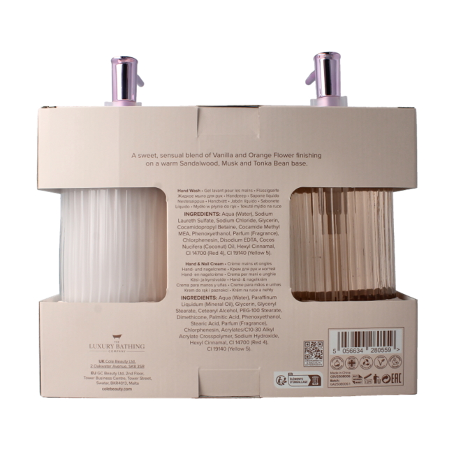 Heavenly Hands Wasch- & Hand- und Nagelcreme-Set in Glasflasche, 1 Set
