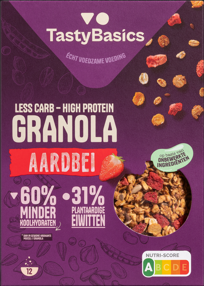 TastyBasics Granola Proteica Fragole 350g | MyFitRank
