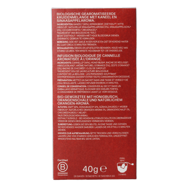 Calming Spirit Organic 20 Tea Bags