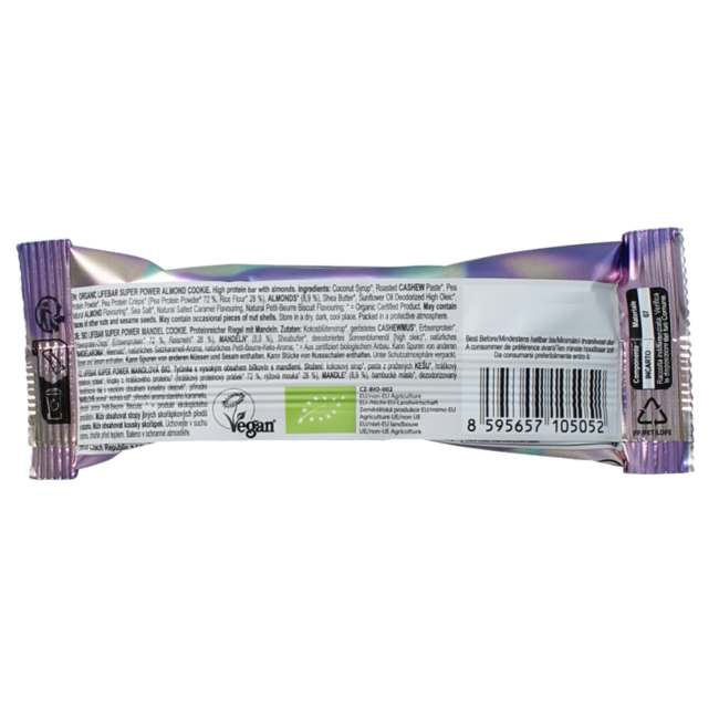 Lifefood Lifebar ciastko migdałowe bio 40 Gram