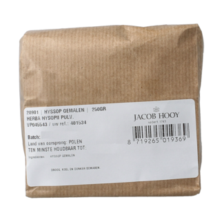 Jacob Hooy Jacob Hooy Hyssop ground 250 Gram