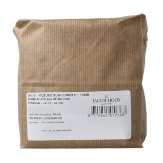 Jacob Hooy Jacob Hooy Hazelnut Leaf cut 250 Gram