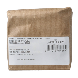 Jacob Hooy Jacob Hooy Gemahlenes Stiefmütterchen (Dreifarbiges Veilchen) 250 Gramm