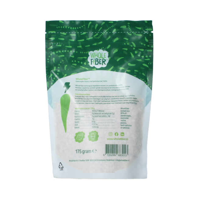 Whole fibre chicory root dried 175g