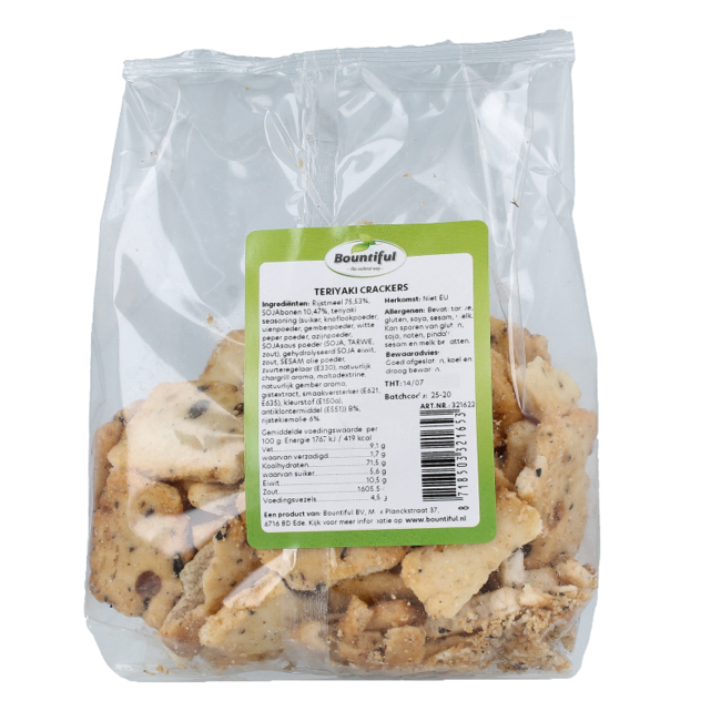 Bountiful Teriyaki crackers 180 Gramos