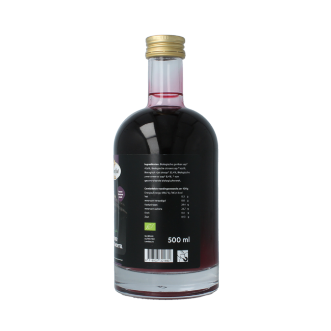 Ingwersaft schwarze Karotte Bio 500 Milliliter