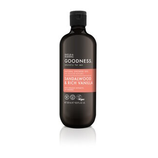 Baylis & Harding Baylis & Harding Goodness gel de ducha para hombre sándalo y vainilla intensa 500 mililitros