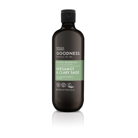 Baylis & Harding Goodness men showergel bergamot & clary sage 500 Milliliter
