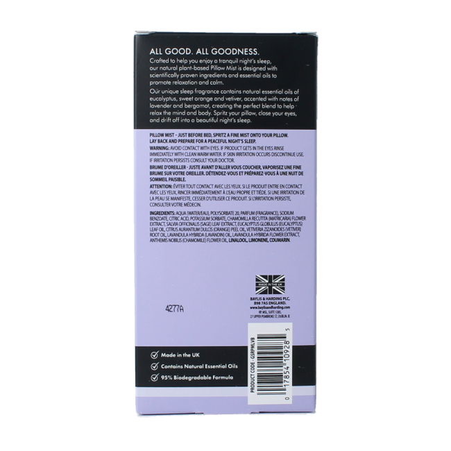 Baylis & Harding Goodness Schlaf-Kissenspray Lavendel & Bergamotte 100 Milliliter