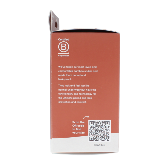 Boody Menstruatie ondergoed zwart licht/normaal maat XS 1 Stuks