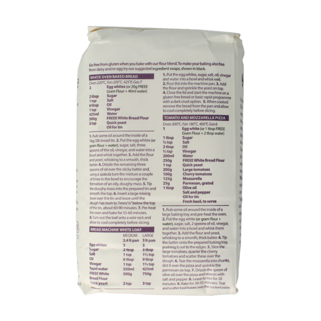 Doves Farm glutenfreie Backmischung für Weißbrot Bio 1 Kilogramm