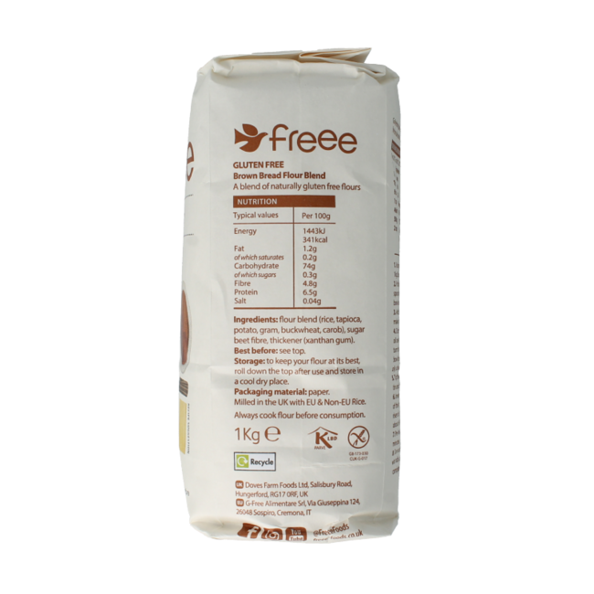 Doves Farm Organic Gluten Free Brown Bread Mix 1kg