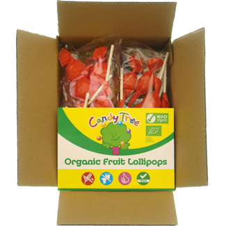 Candy Tree Candy Tree Strawberry Lollipops refill organic 42 Pieces