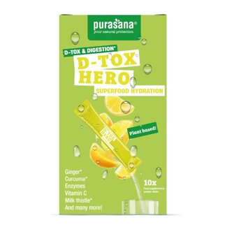 Purasana Purasana Hydration superfoods d-tox hero 45 Gram