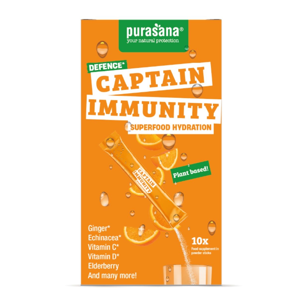 Purasana Hydration Superfoods Captain Immunity | Supporto Immunitario