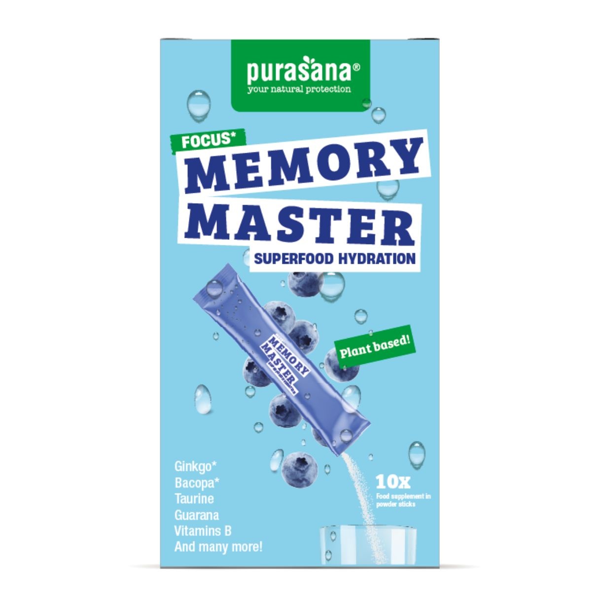 Purasana Hydration Superfood Memory Master | Focus & Energia