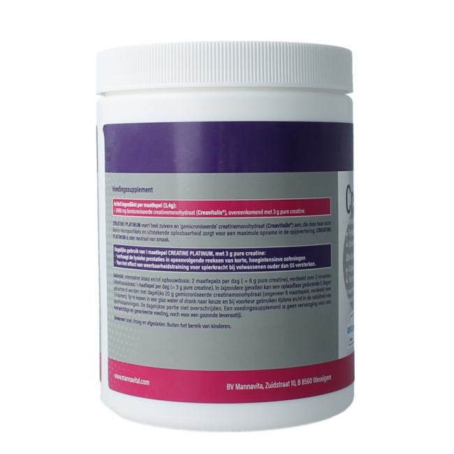 Mannavita Creatine platinum 408 Gramm