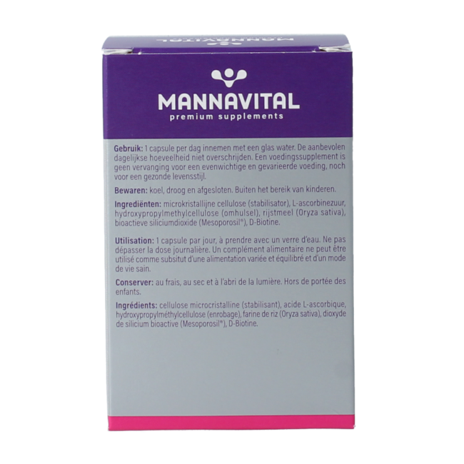 Mannavita Biotine platinum 60 Cápsulas vegetarianas